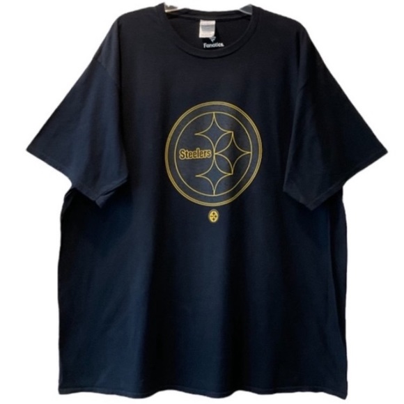 Steelers T-shirt Pittsburgh Football Graphic Short Sleeve Black Yellow Size 3XL - Picture 12 of 13